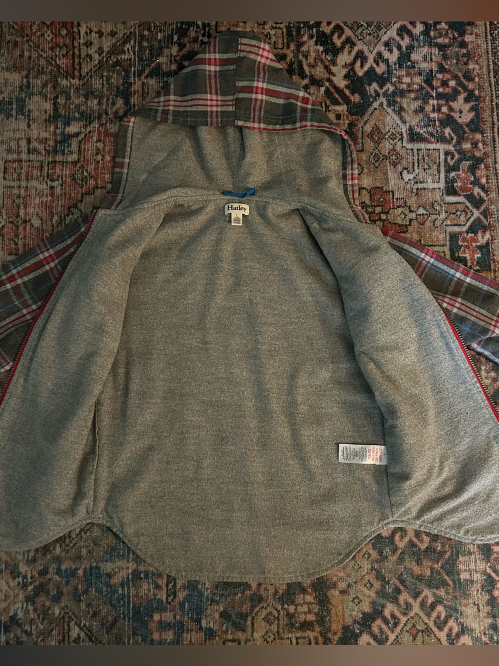 Hatley fleece lined flannel jacket, size 7 - Picture 5 of 5